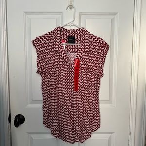 NWT Costco Short Sleeve Blouse Size M